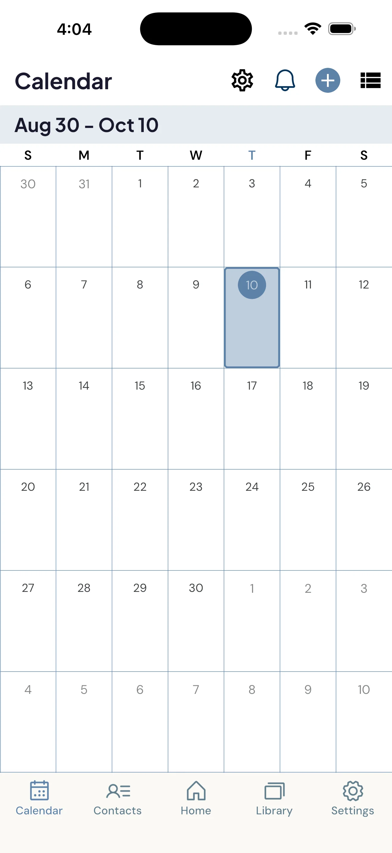 A single day, with the reminder sitting quietly on it.